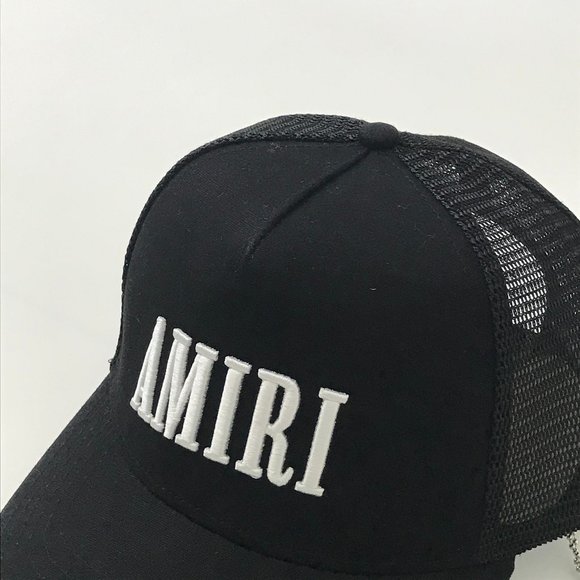 Amiri Core Logo Trucker Hat Designer Mesh Baseball Cap main image 8